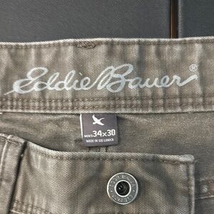 Eddie Bauer Men's Olive Pants 34x30